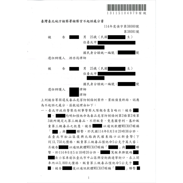 販賣毒品重罪：成功爭取不起訴處分.png